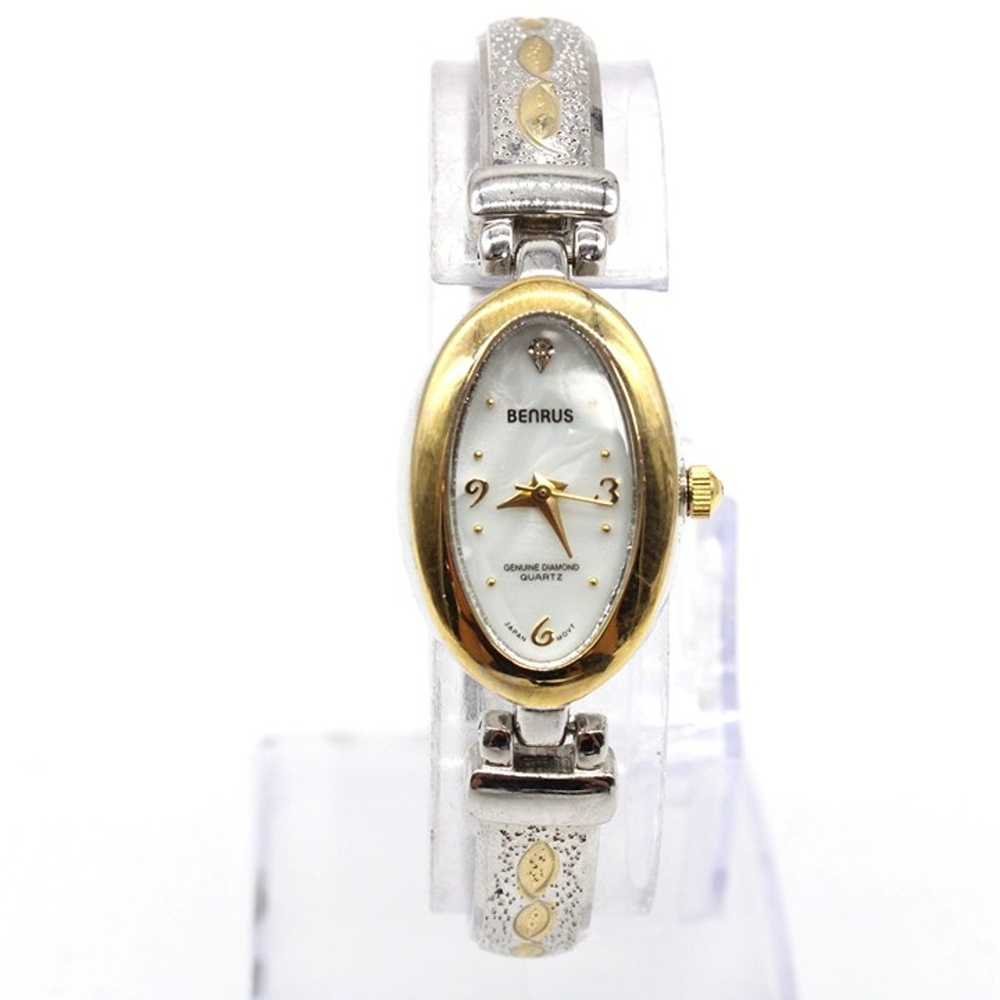 Vintage BENRUS Watch Womens Classic Silver Tone C… - image 2