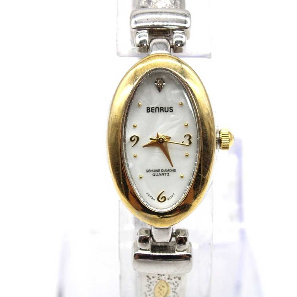 Vintage BENRUS Watch Womens Classic Silver Tone C… - image 3