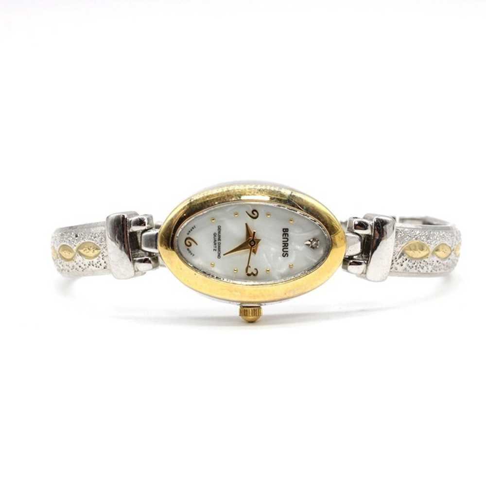 Vintage BENRUS Watch Womens Classic Silver Tone C… - image 5