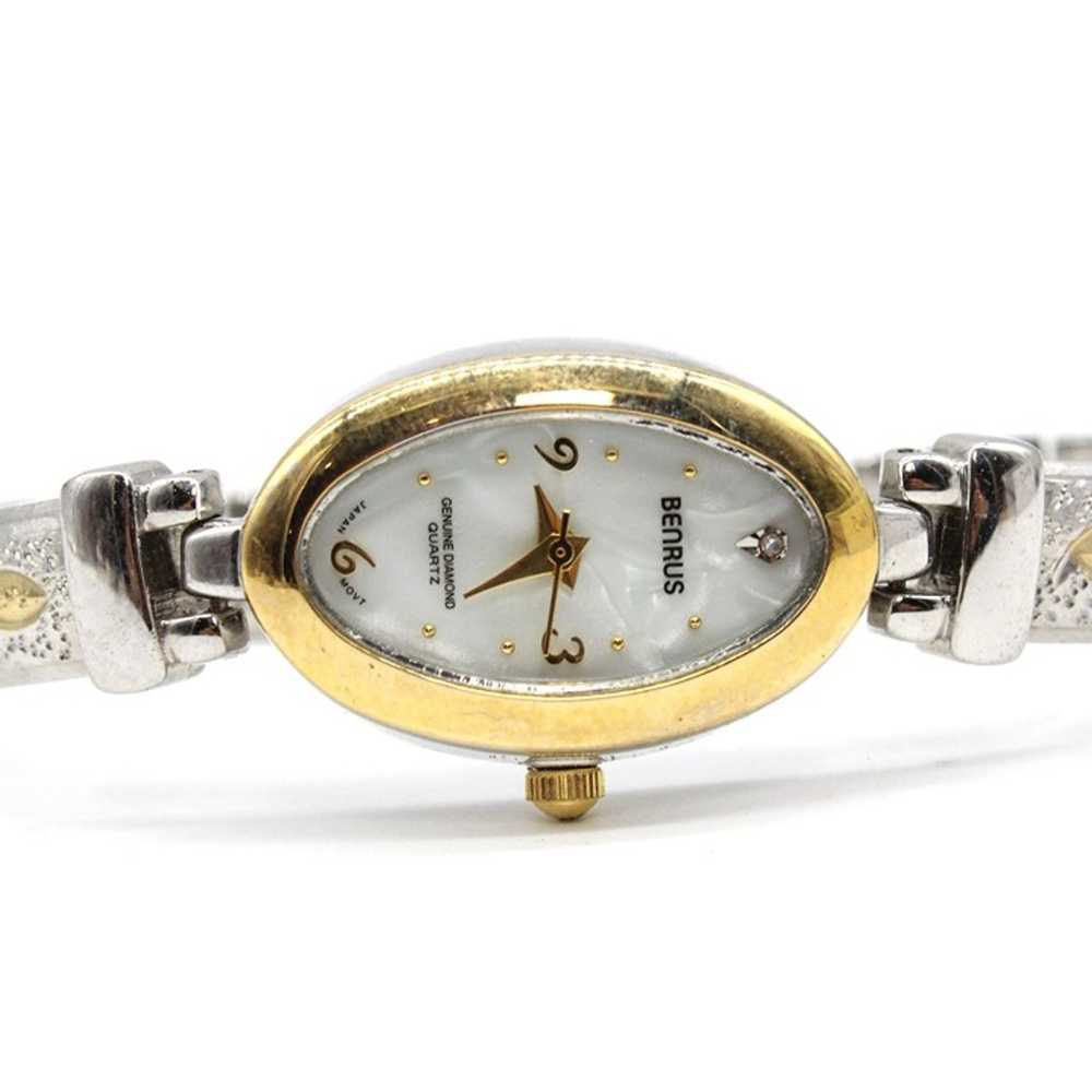 Vintage BENRUS Watch Womens Classic Silver Tone C… - image 6