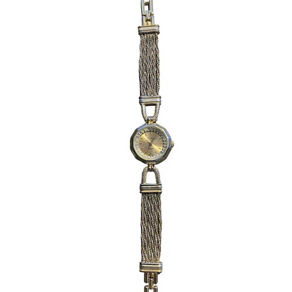 Vintage Ladies Xanadu Wrist Watch Gold Mesh Drape… - image 2