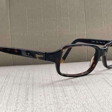 Vintage DKNY Women Eyeglasses Frame Brown Tortois… - image 1