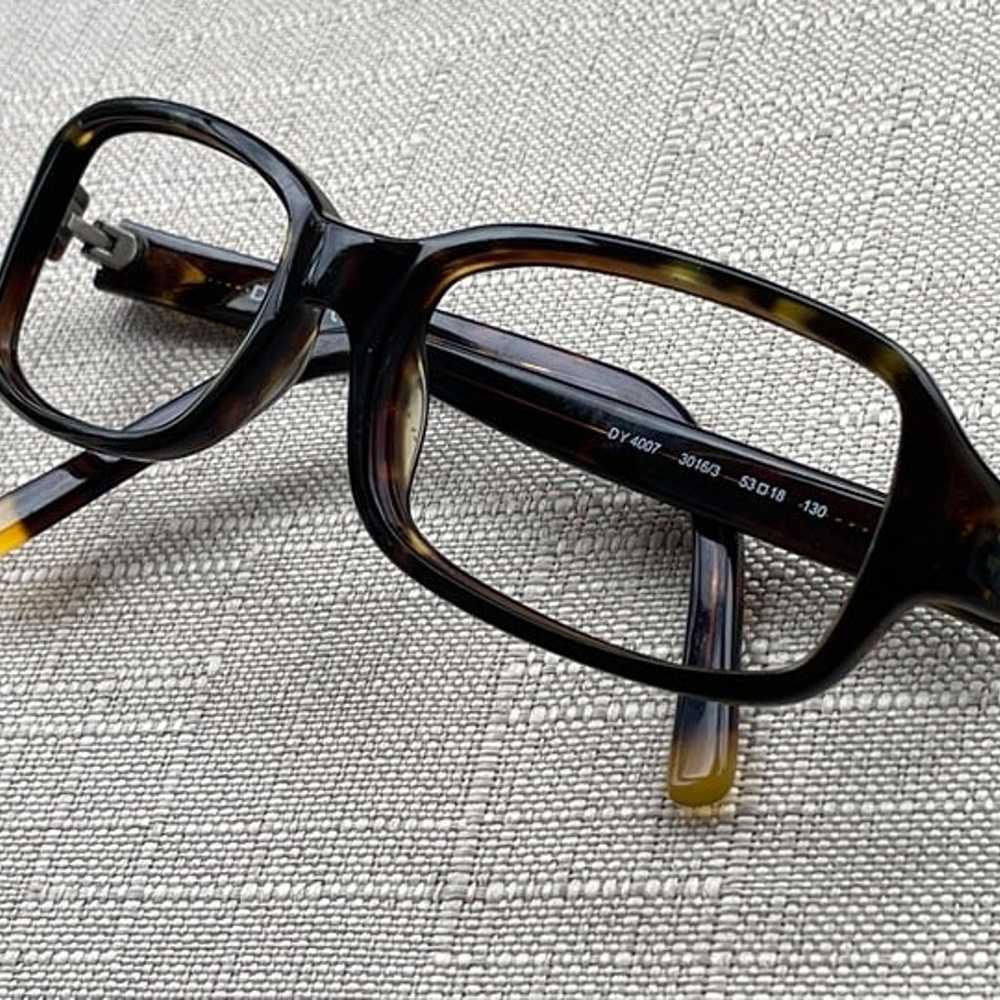 Vintage DKNY Women Eyeglasses Frame Brown Tortois… - image 2