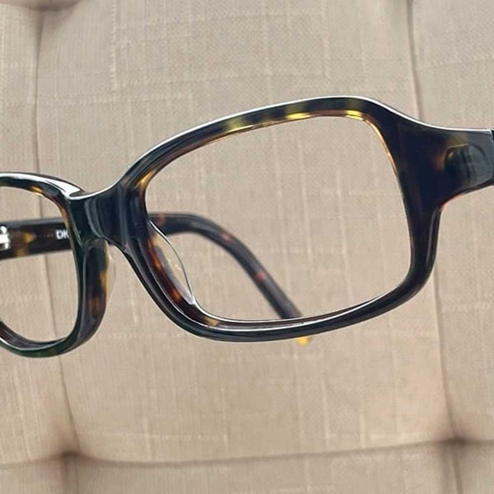 Vintage DKNY Women Eyeglasses Frame Brown Tortois… - image 3