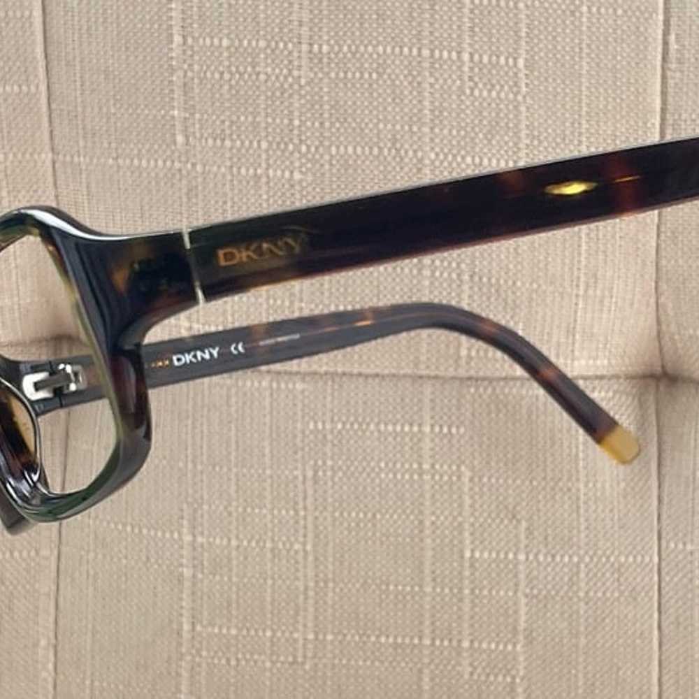 Vintage DKNY Women Eyeglasses Frame Brown Tortois… - image 5