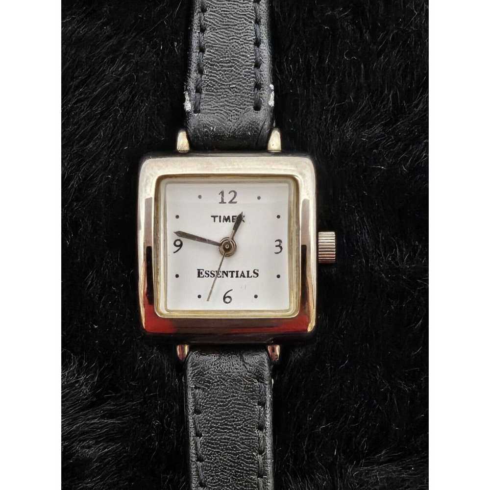 Vintage Timex Essentials Ladies Watch Silver Case… - image 1