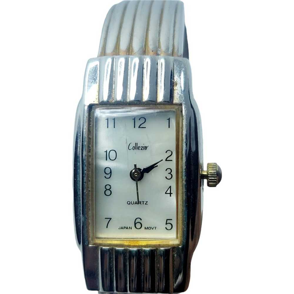 Vintage COLLEZIO Women's Cuff Watch Square Face N… - image 7