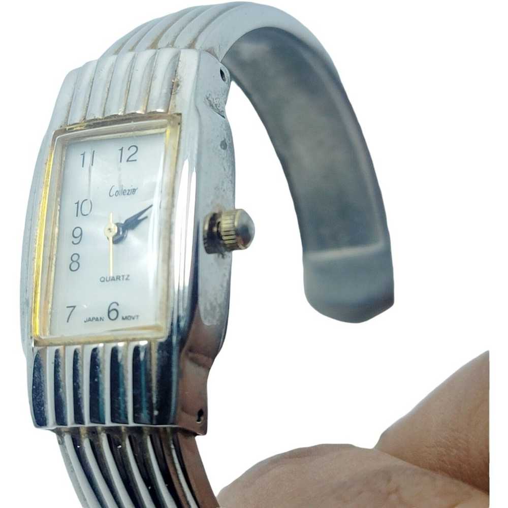 Vintage COLLEZIO Women's Cuff Watch Square Face N… - image 8