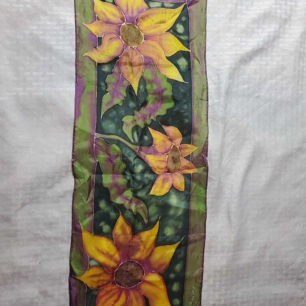 Vintage Kansas Handkerchief Women's Sunflowers So… - image 8