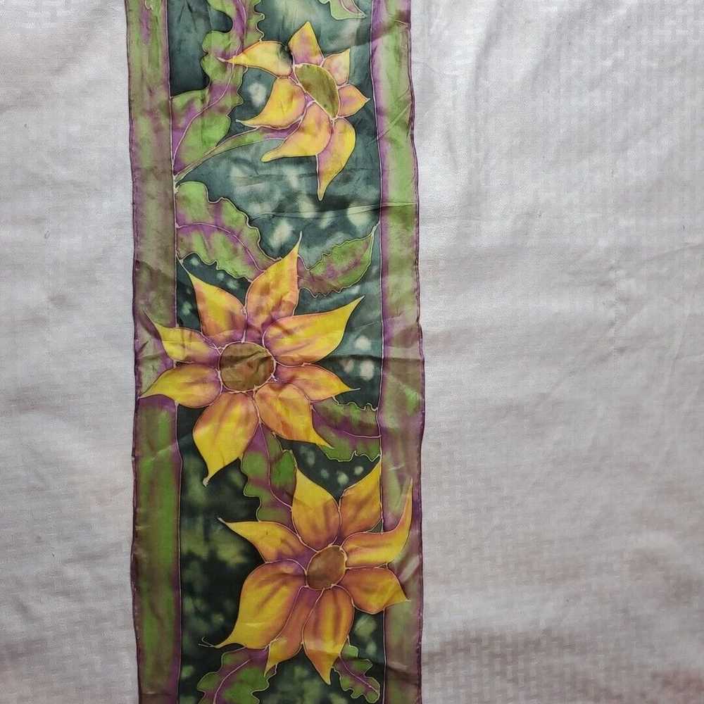 Vintage Kansas Handkerchief Women's Sunflowers So… - image 9