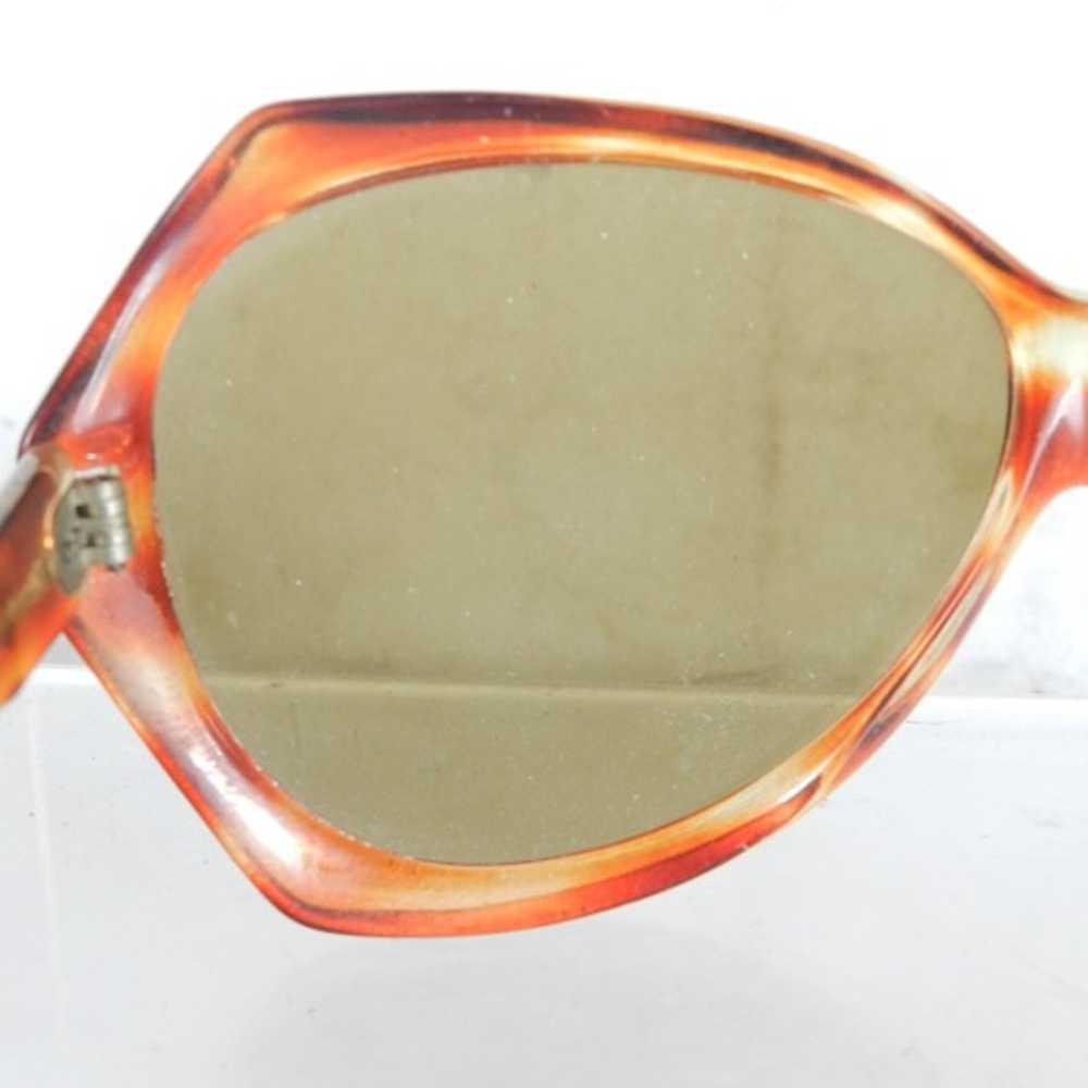 VIntage Oversize Orange Frame Sunglasses with Bro… - image 10