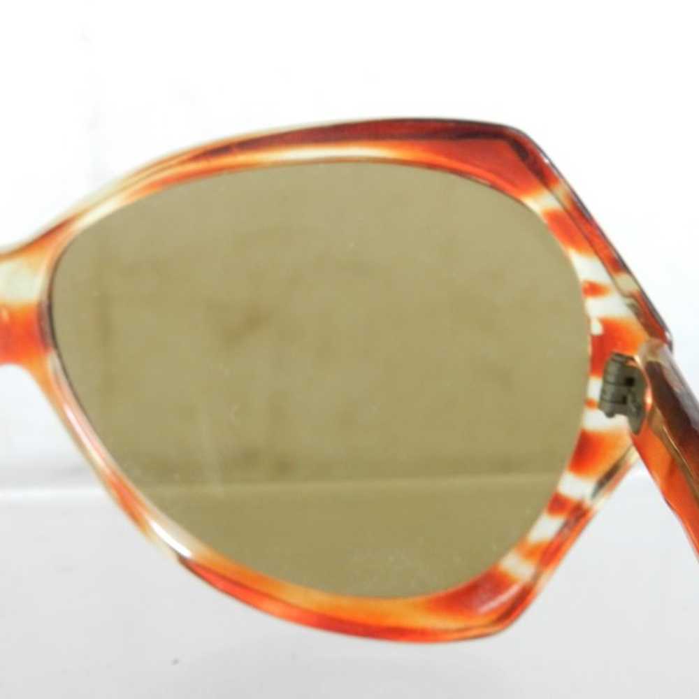 VIntage Oversize Orange Frame Sunglasses with Bro… - image 11