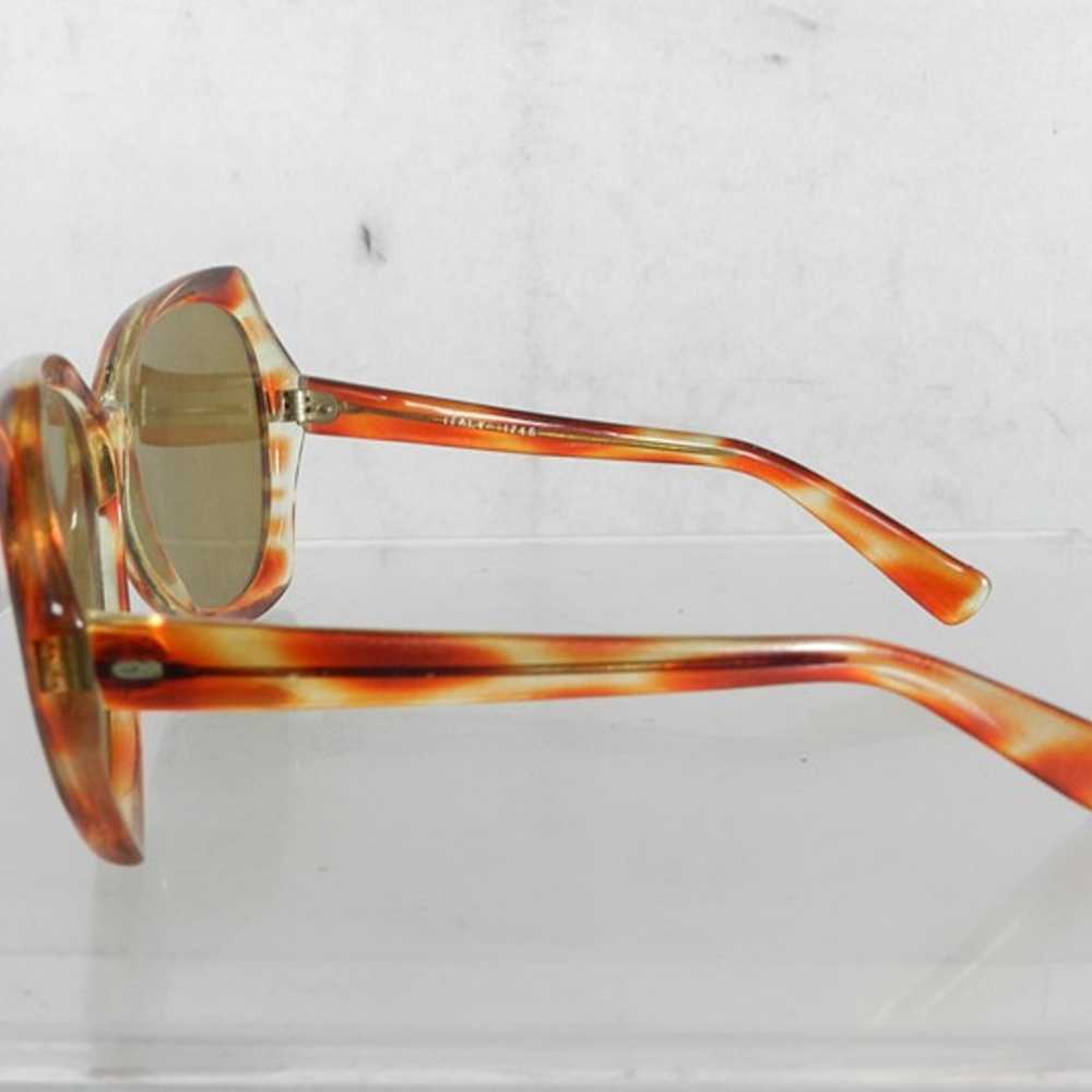 VIntage Oversize Orange Frame Sunglasses with Bro… - image 5