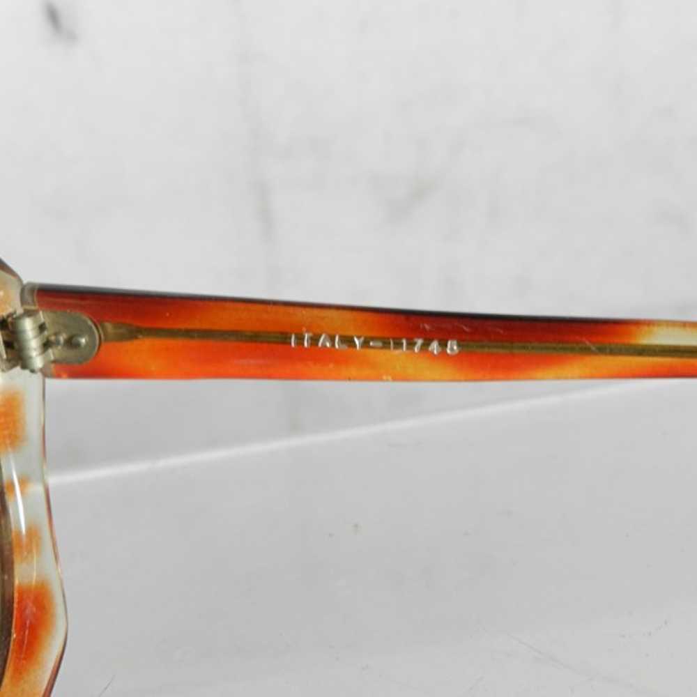 VIntage Oversize Orange Frame Sunglasses with Bro… - image 6