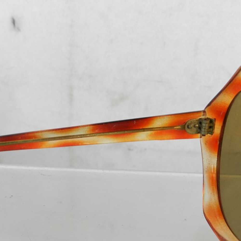 VIntage Oversize Orange Frame Sunglasses with Bro… - image 8