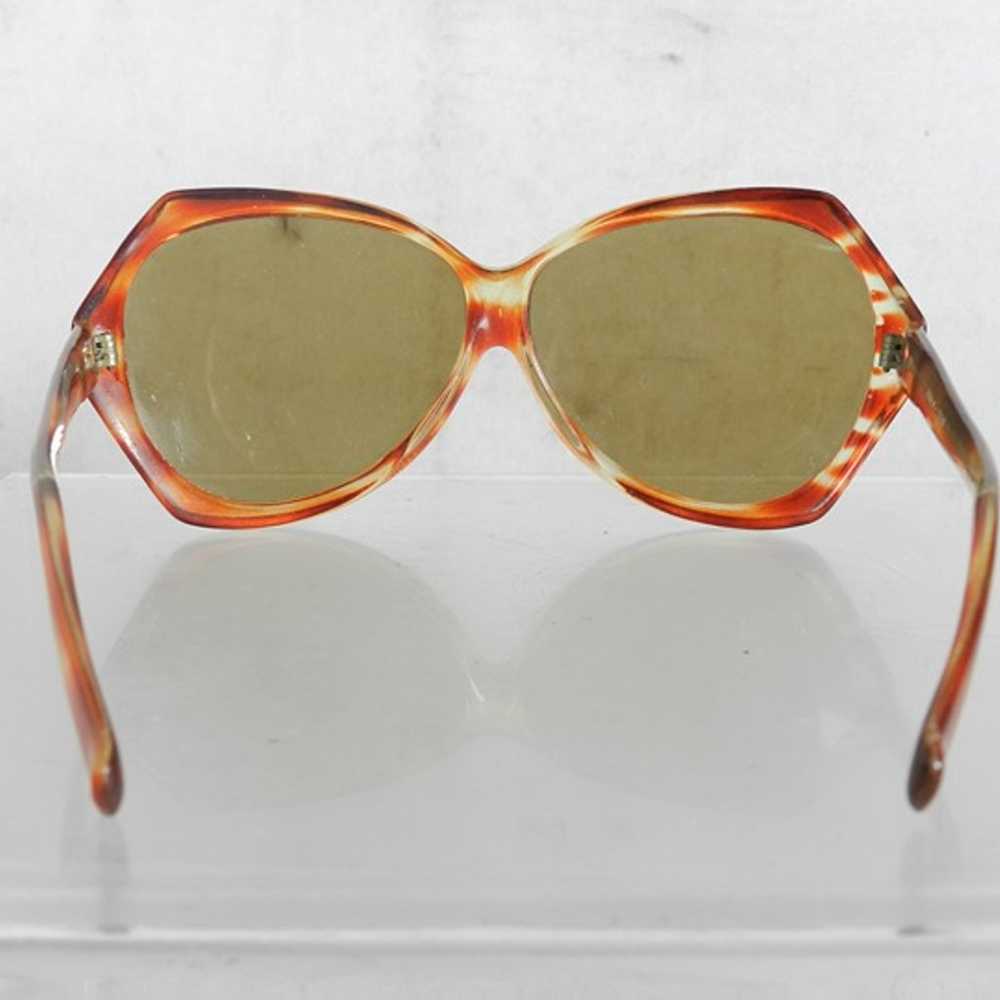 VIntage Oversize Orange Frame Sunglasses with Bro… - image 9