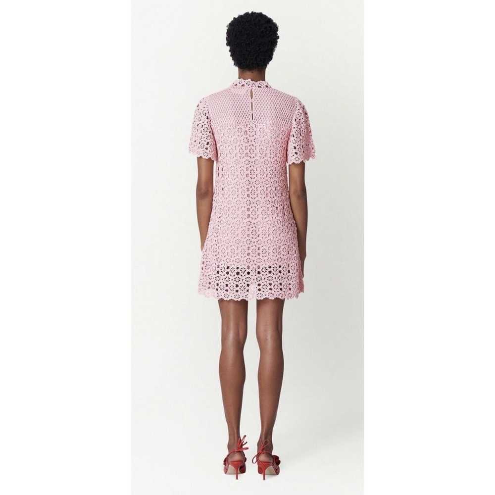 Carolina Herrera floral crochet-knit shift dress … - image 3