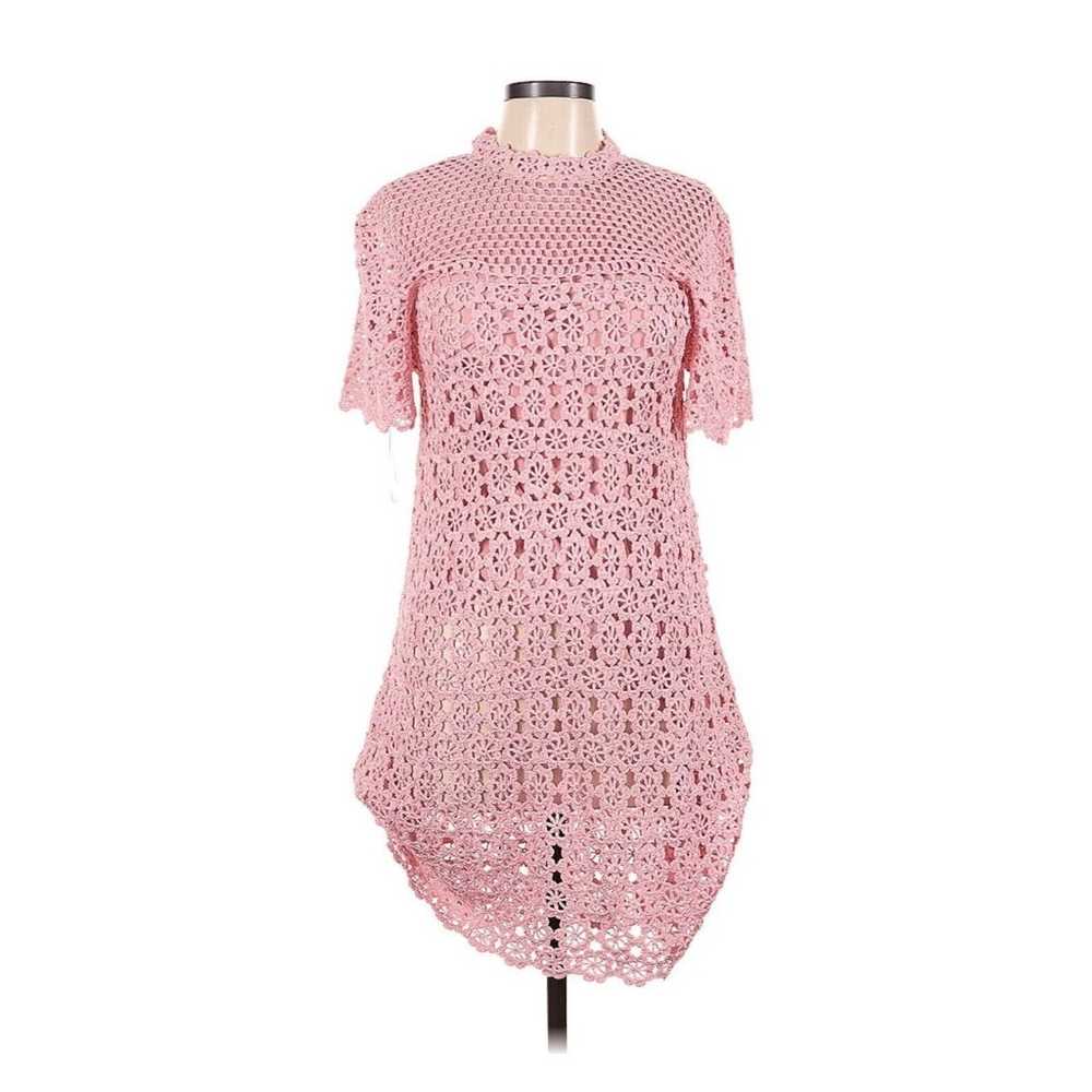 Carolina Herrera floral crochet-knit shift dress … - image 4