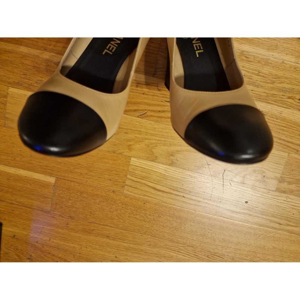 Chanel Mary Janes leather heels - image 11