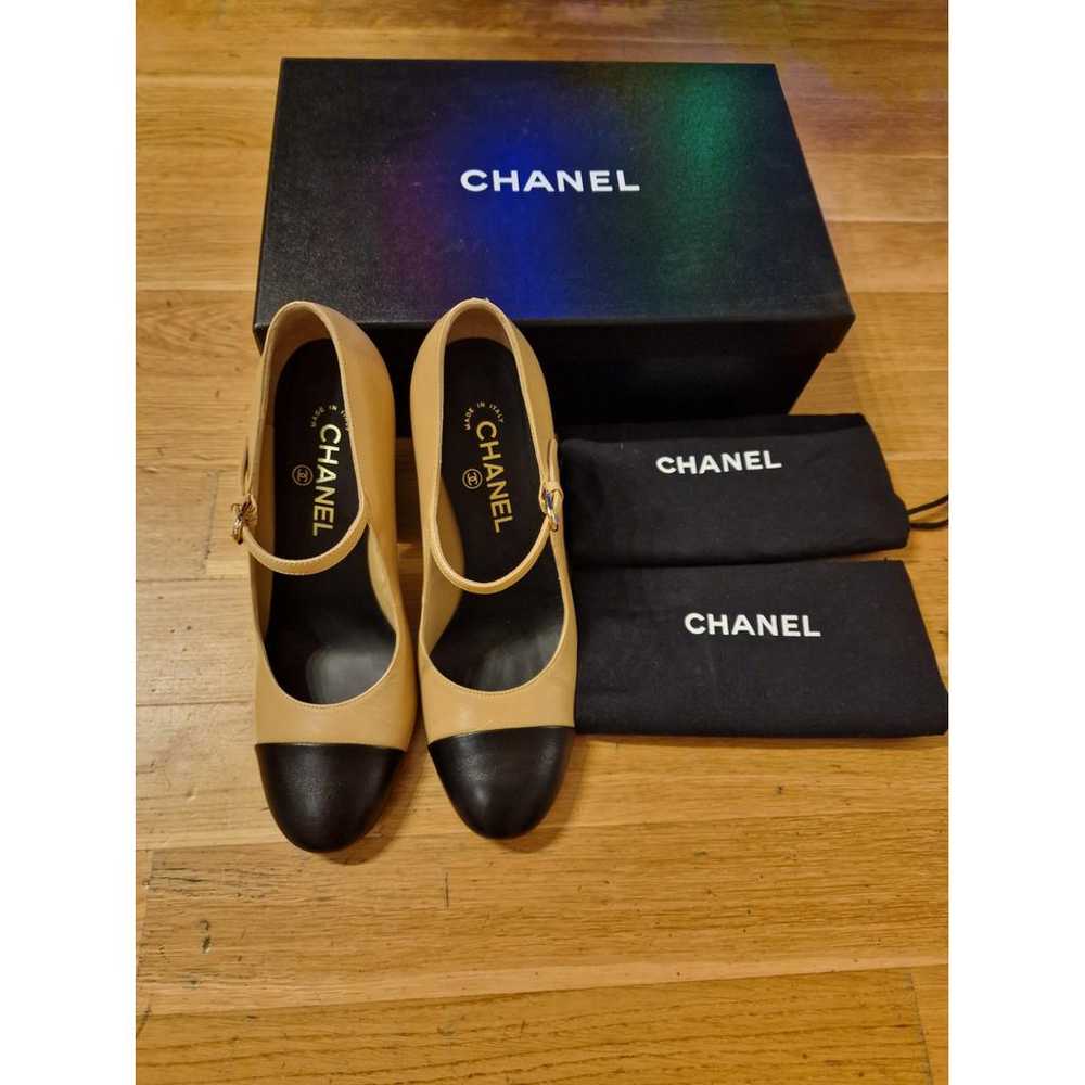 Chanel Mary Janes leather heels - image 2