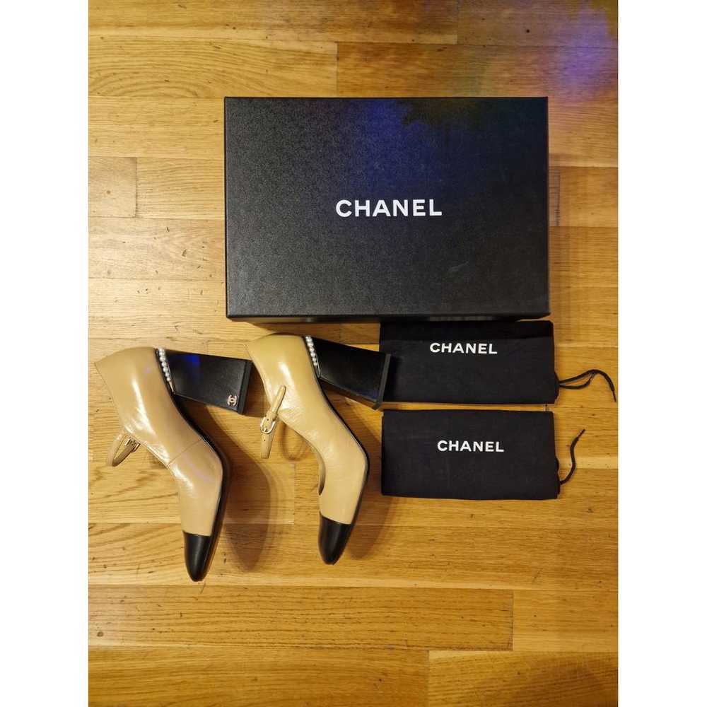 Chanel Mary Janes leather heels - image 3