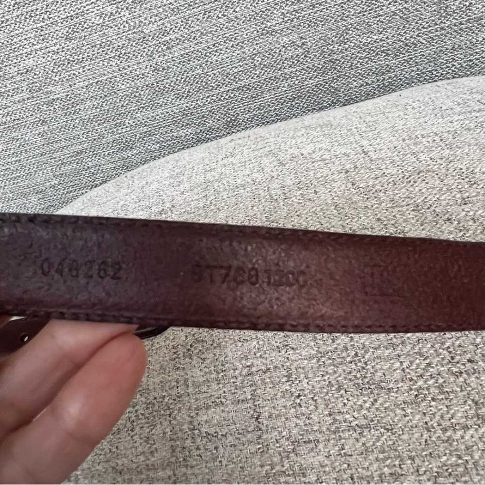 Vintage Fossil Brown Leather Belt With Ornate Buc… - image 8