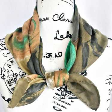 Vintage Saks Fifth Avenue 100% Silk Scarf