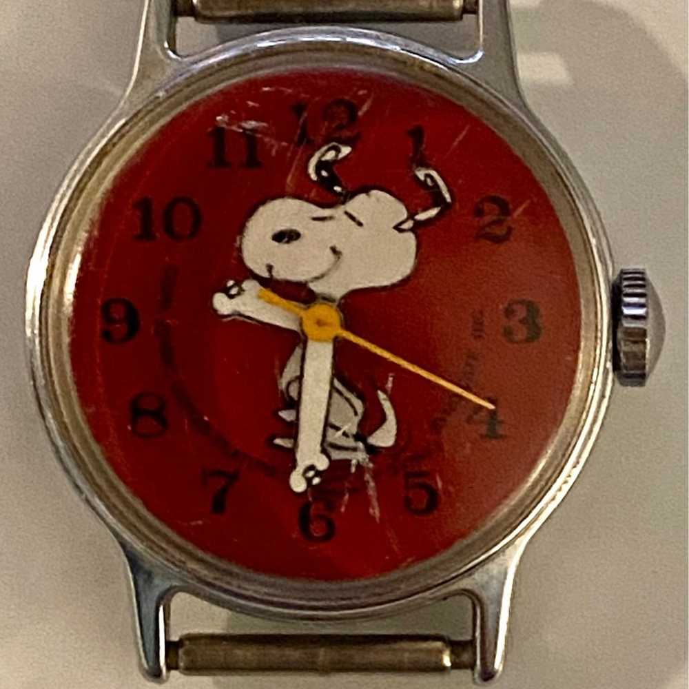 Vintage Snoopy Peanuts Timex Self-Winding Watch 1… - image 1