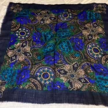 Vintage Oscar de la Renta lane wool scarf