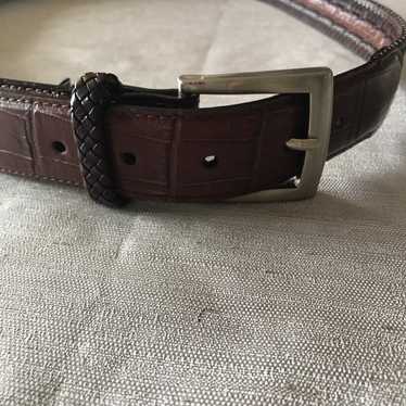 Brighton crocodile embossed Leather Belt