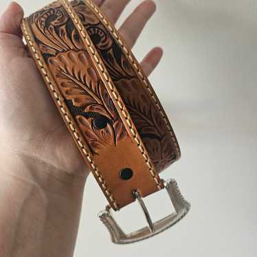 Vintage Tony Lama Western Leather Belt