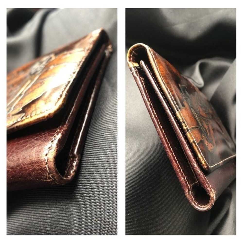 Rare Golf Leather Embossed Wallet - image 10