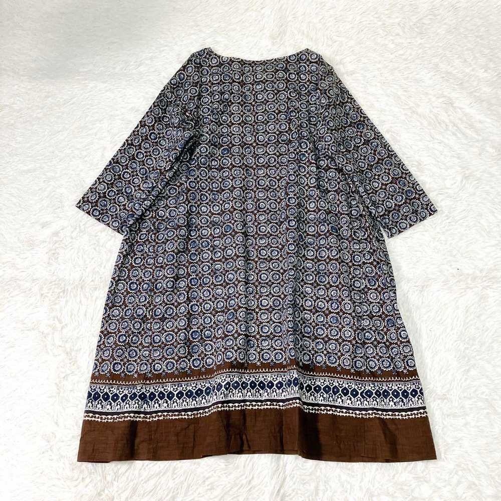 【Excellent Condition】45R Paisley Dot One-Piece Dr… - image 10