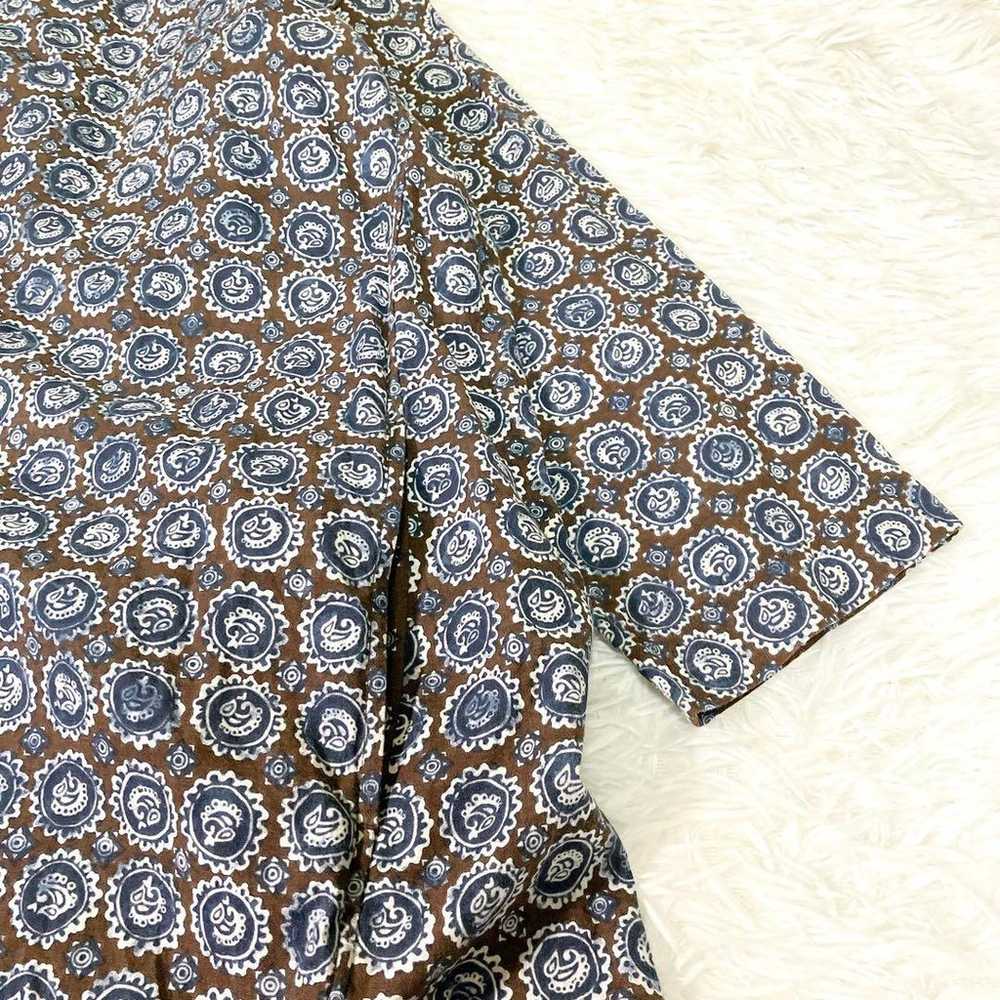 【Excellent Condition】45R Paisley Dot One-Piece Dr… - image 5