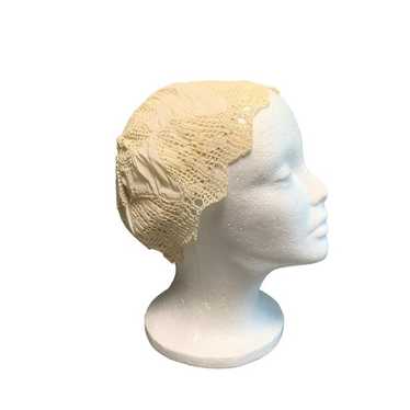 Vintage Handmade Lace & Silk Bonnet - For the Fan… - image 1