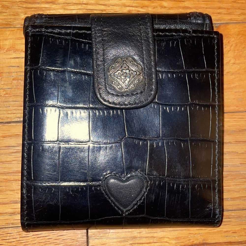 Vintage Brighton Black Crocodile Small Wallet - image 3