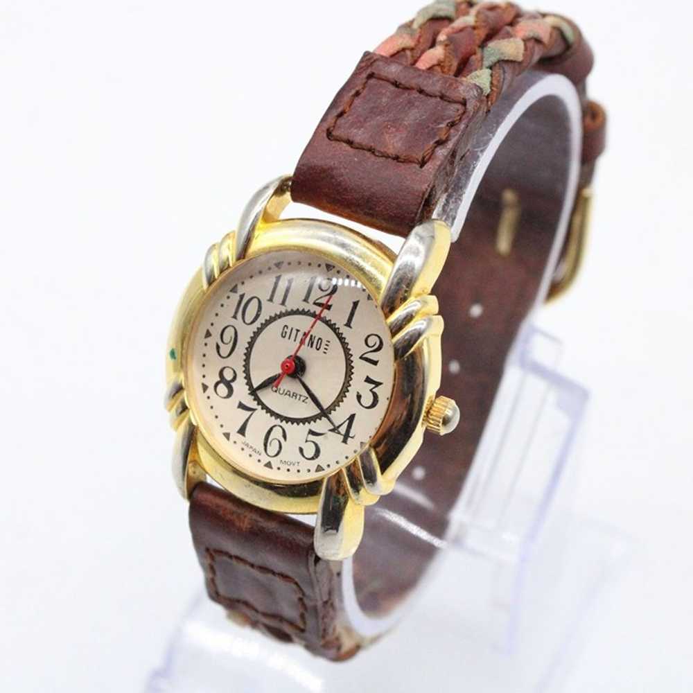 Vintage Gitano Watch Womens Gold Tone Stainless S… - image 1