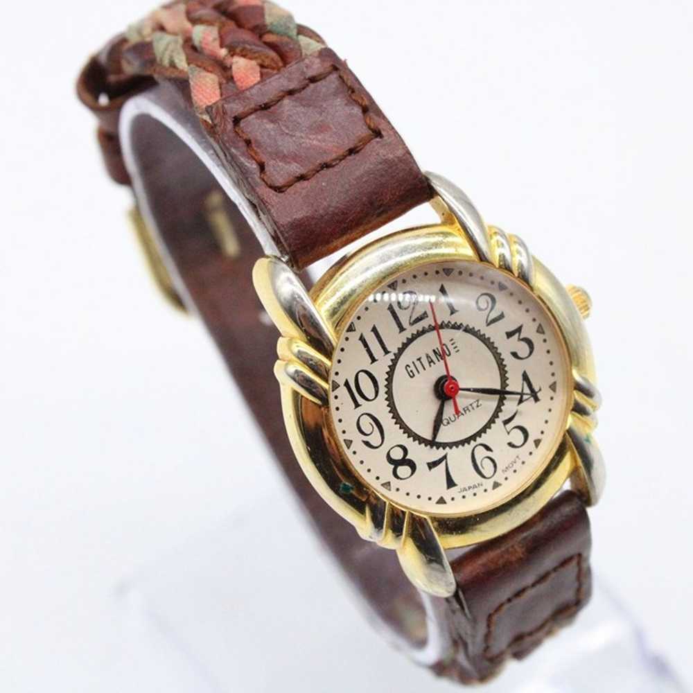 Vintage Gitano Watch Womens Gold Tone Stainless S… - image 4