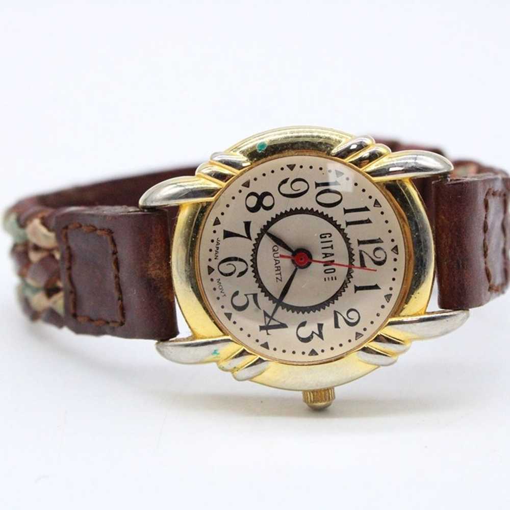 Vintage Gitano Watch Womens Gold Tone Stainless S… - image 5