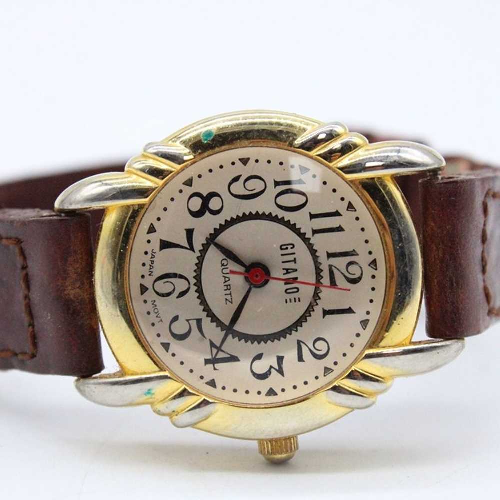 Vintage Gitano Watch Womens Gold Tone Stainless S… - image 6