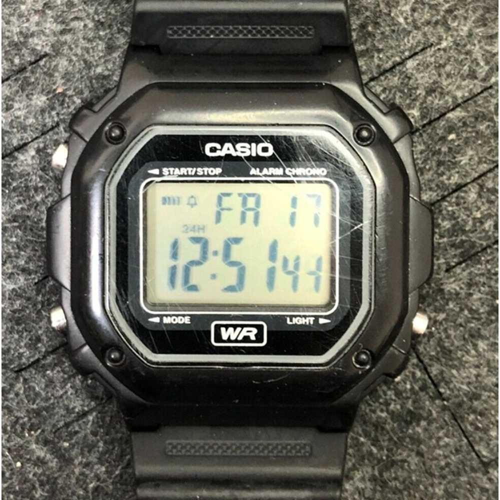Vintage Casio 3224 Digital Watch Black Tone - Running