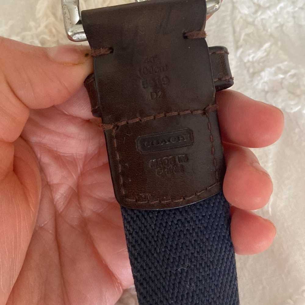 Coach vintage Brown Leather Belt - image 2