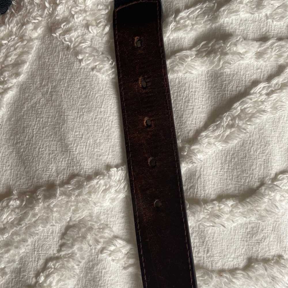 Coach vintage Brown Leather Belt - image 3