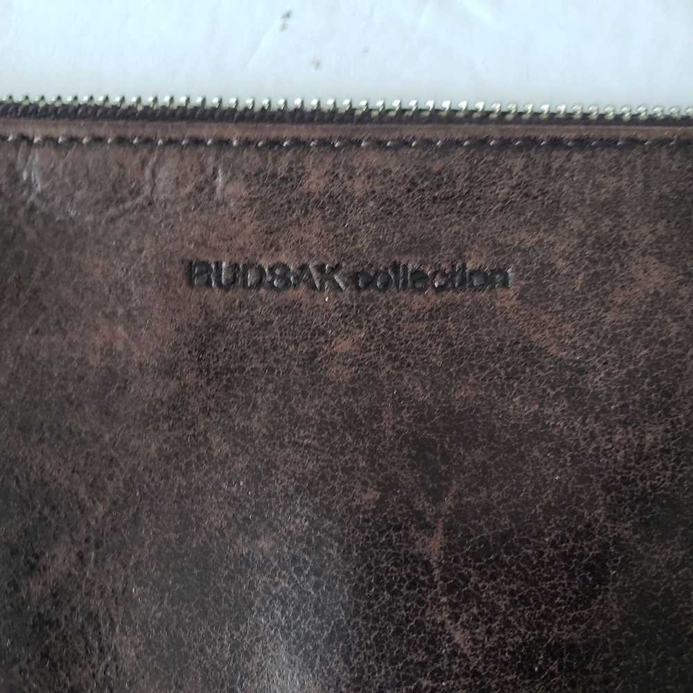 RUDSAK Collection Clutch Wristlet Soft Brown Leat… - image 3