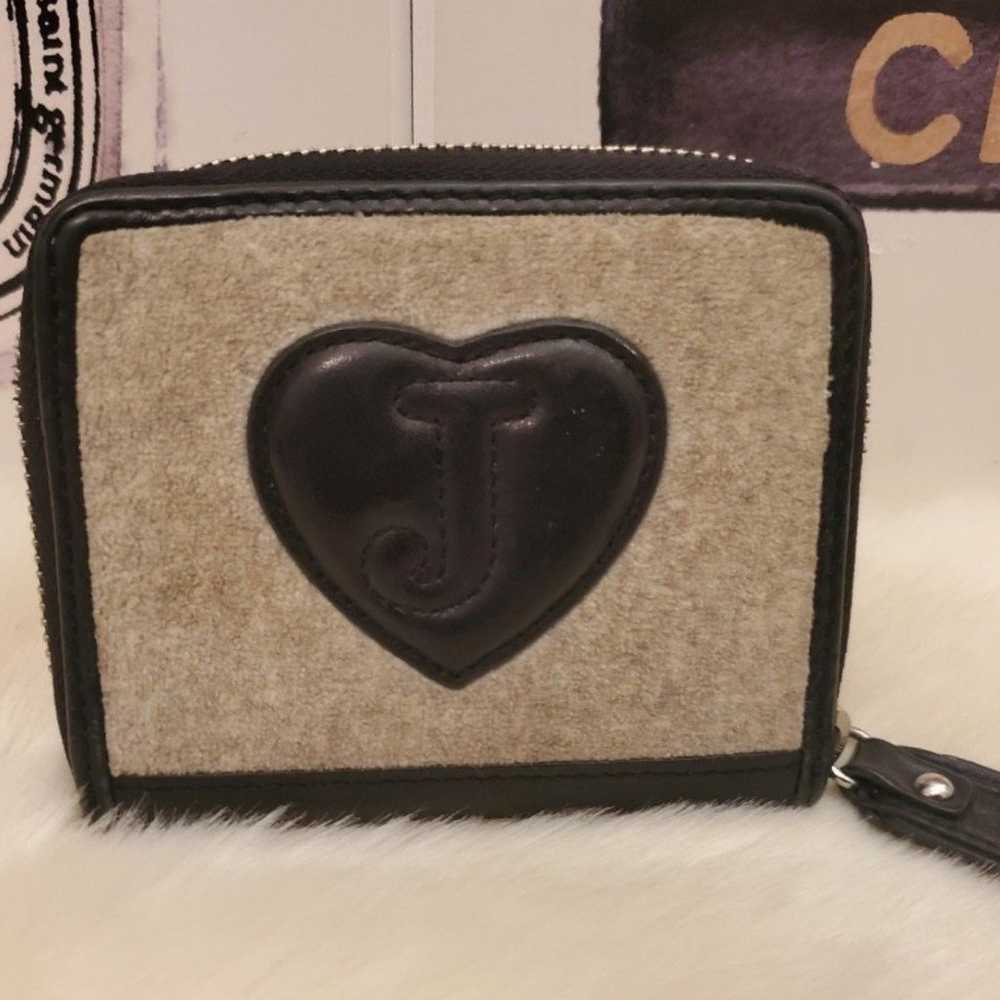 Juicy Couture Heather Grey & Pink Tri-Fold Wallet… - image 4