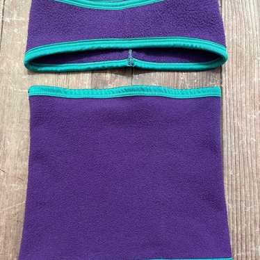 Vintage 90s LL Bean Fleece Ear Warmer Headband & … - image 1