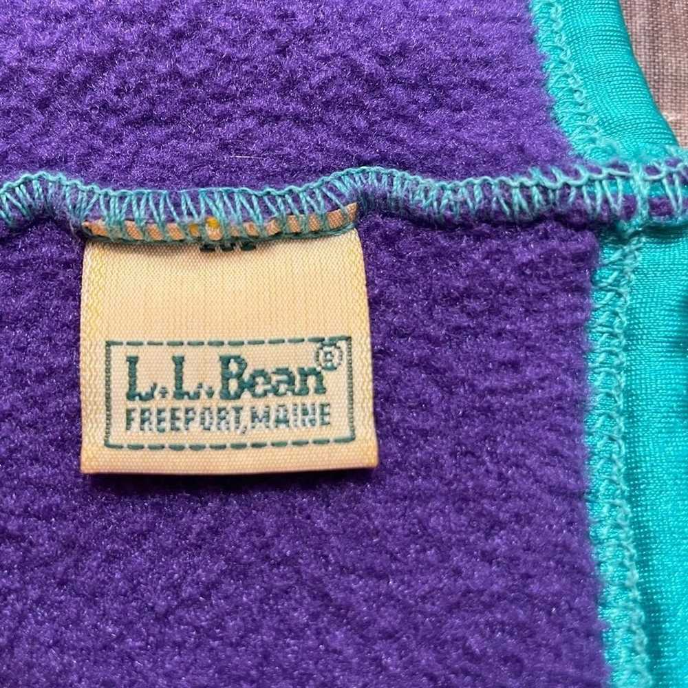 Vintage 90s LL Bean Fleece Ear Warmer Headband & … - image 4