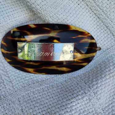 Vintage.Sterling and Tortoise barrette NWD - image 1