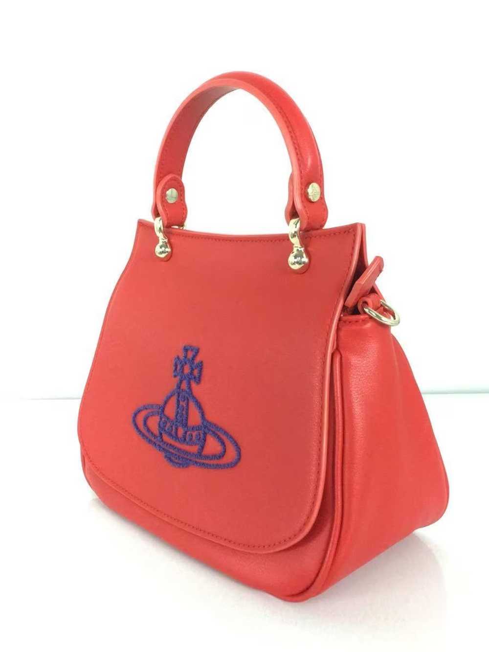 Vivienne Westwood Orb Stitch Leather Handbag - image 2