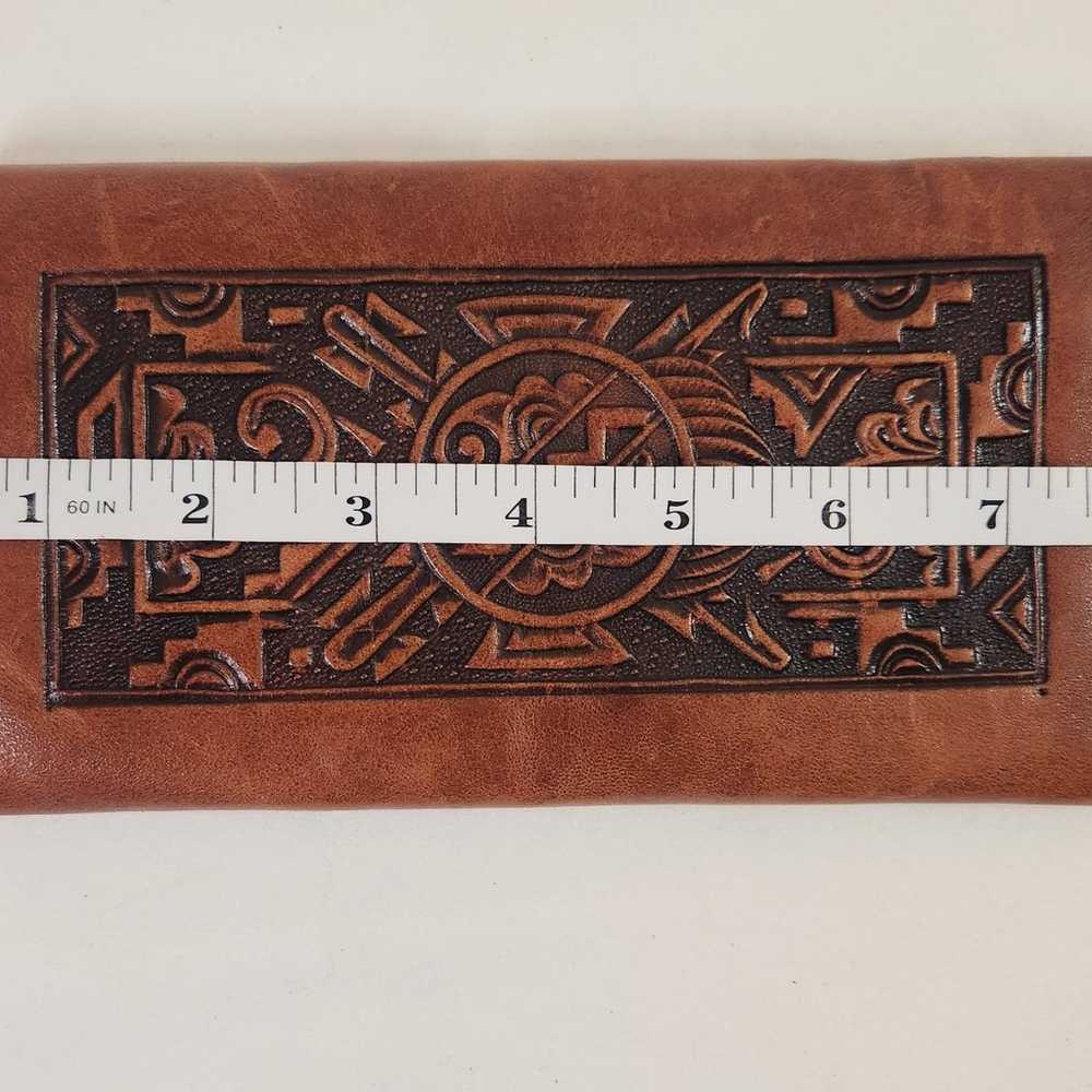 Vintage Brown Leather Tooled Wallet from Puerto V… - image 11